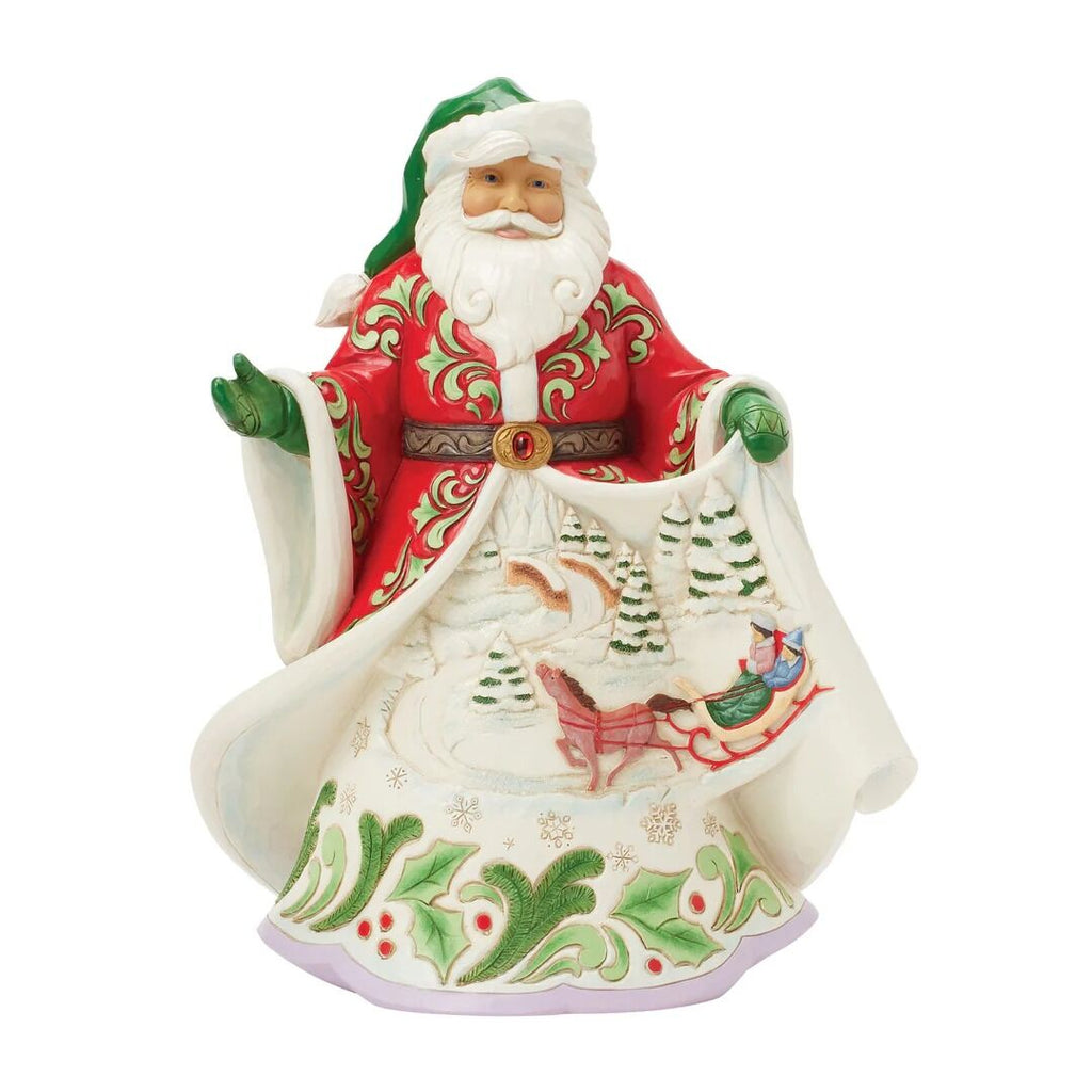 Heartwood Creek <br> Santa Musical Winter Scene (25cm) <br> "Magical Sleigh Ride"