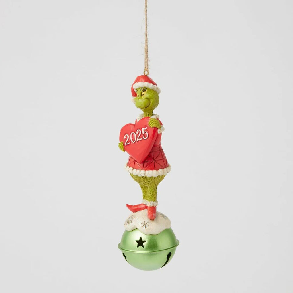 Grinch by Jim Shore <br> Hanging Ornament <br> Grinch on Bell (14cm) <br> Dated 2025