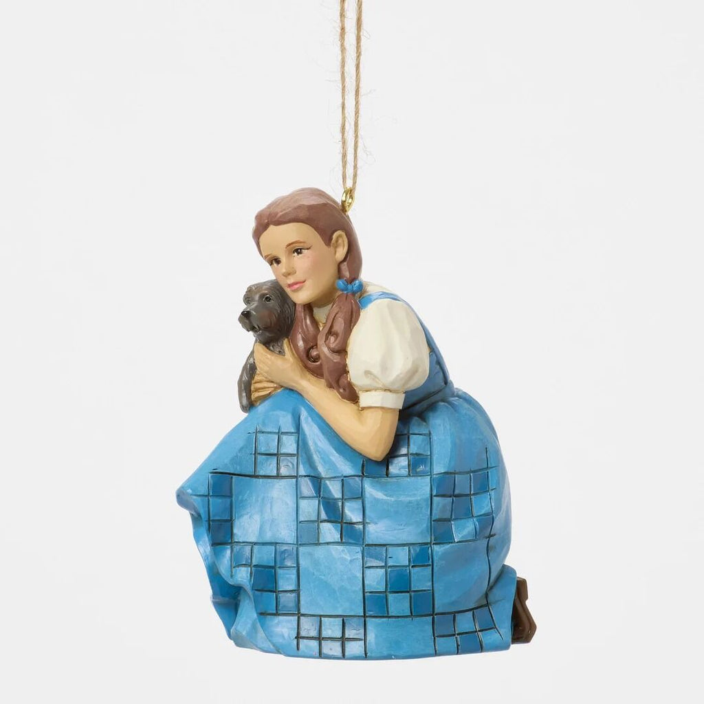 Wizard of Oz by Jim Shore <br> Hanging Ornament <br> Dorothy with Toto (9cm)