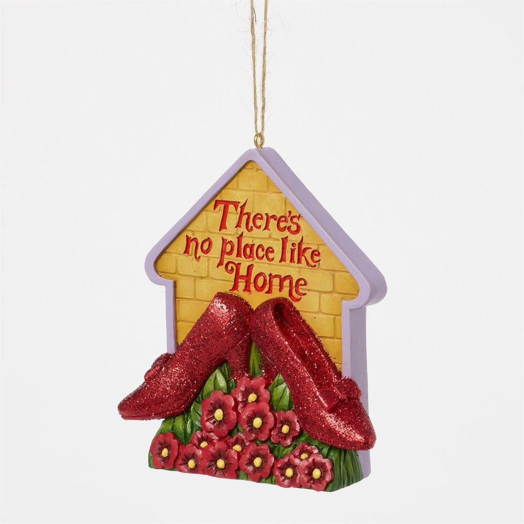 Wizard of Oz by Jim Shore <br> Hanging Ornament <br> Ruby Slippers "There's no place like Home"