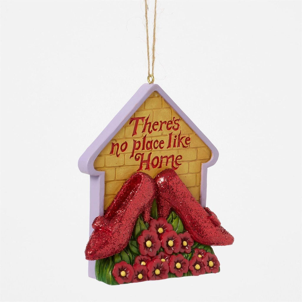 Wizard of Oz by Jim Shore <br> Hanging Ornament <br> Ruby Slippers "There's no place like Home"