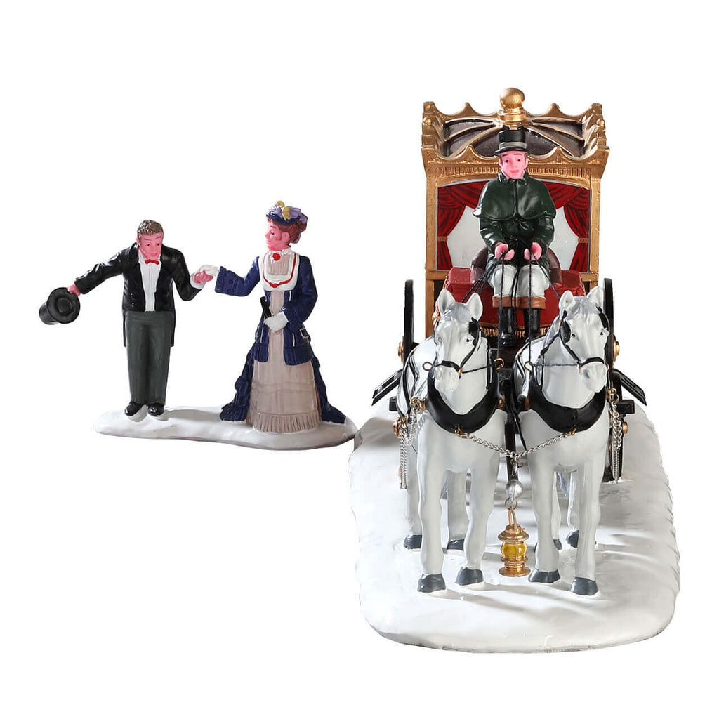 Lemax Table Pieces <br> The Duchess Arrives, Set of 2