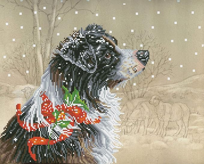 SALE - 30% OFF <br> Diamond Dotz <br> Christmas Collie