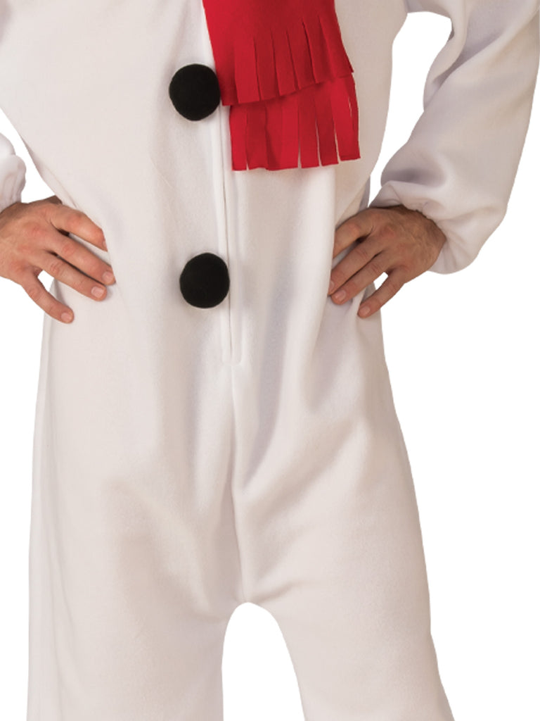 Snowman Onesie Jumpsuit, Adult <br> Medium