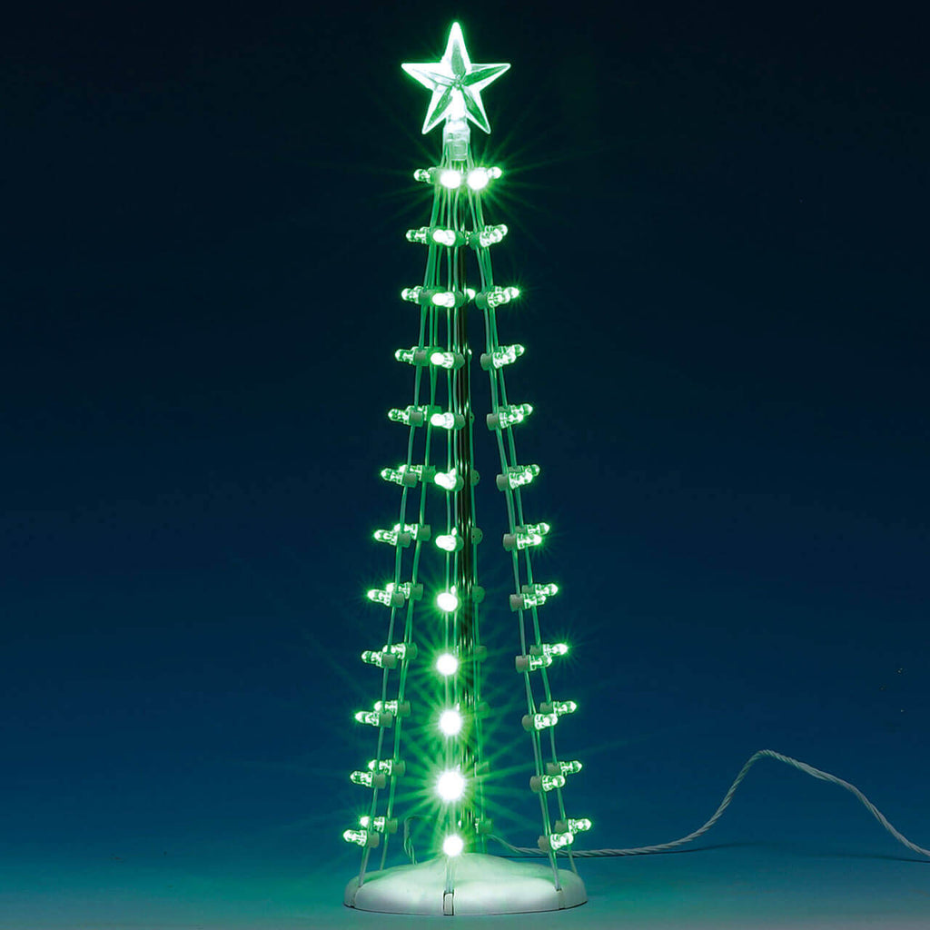 LEMAX PRE-ORDER <br> Lighted Accessories <br> Lighted Silhouette Tree, Green - $54.95