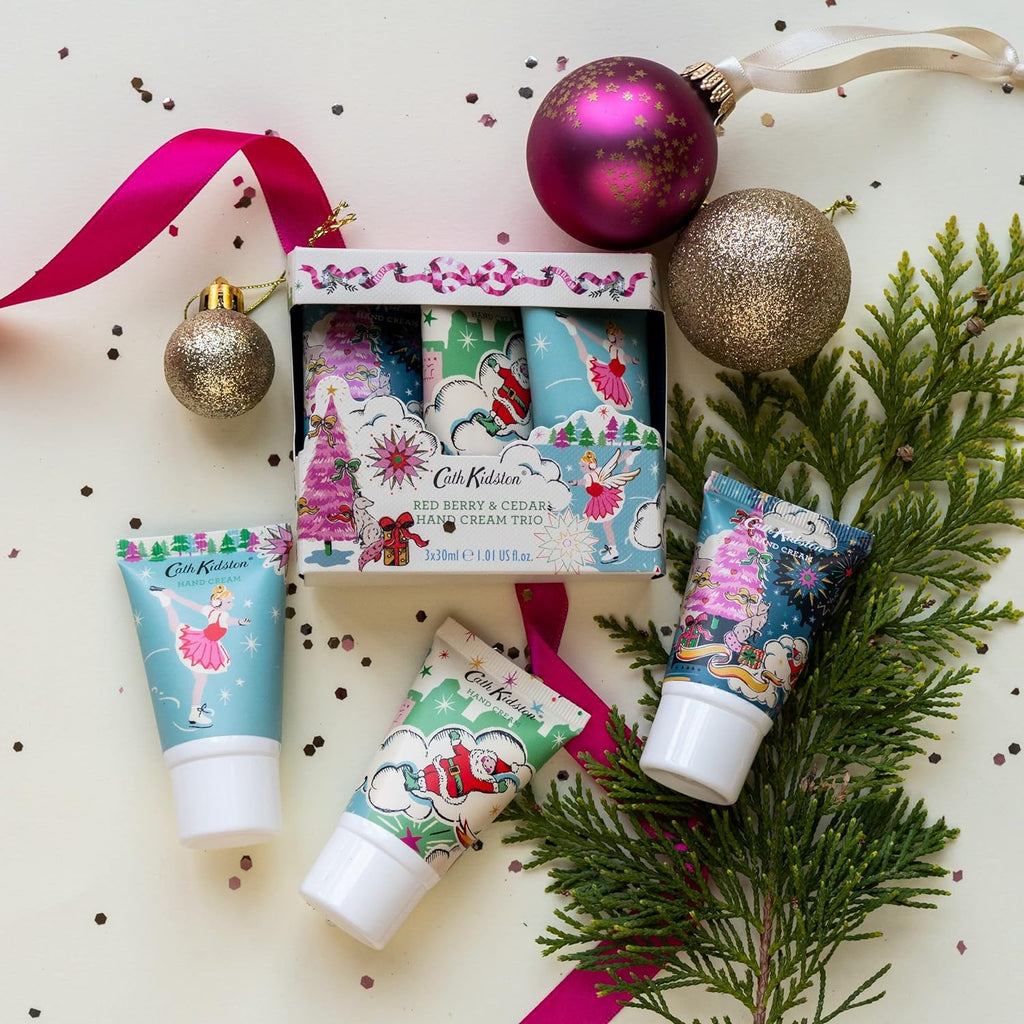 Mad Beauty Cath Kidston <br> A Christmas Sky Hand Cream Trio (3x30ml)