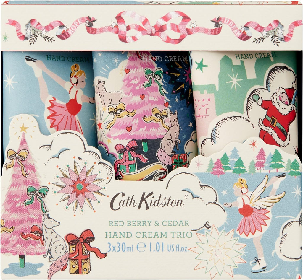 Mad Beauty Cath Kidston <br> A Christmas Sky Hand Cream Trio (3x30ml)