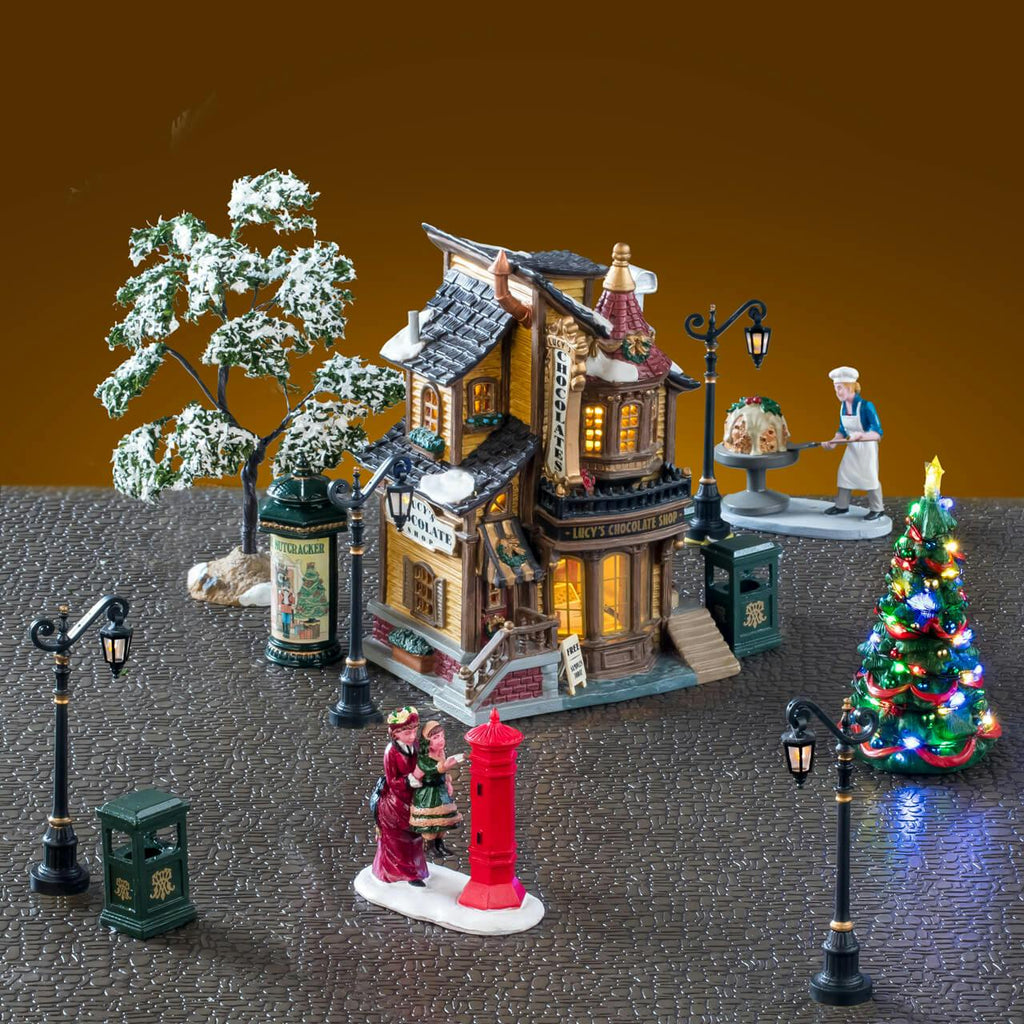 LEMAX 2025 <br> Caddington Village <br> Lucy's Chocolate Shop Set