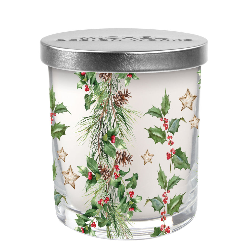 Michel Design Works <br> Scented Jar Candle <br> Holiday Garland