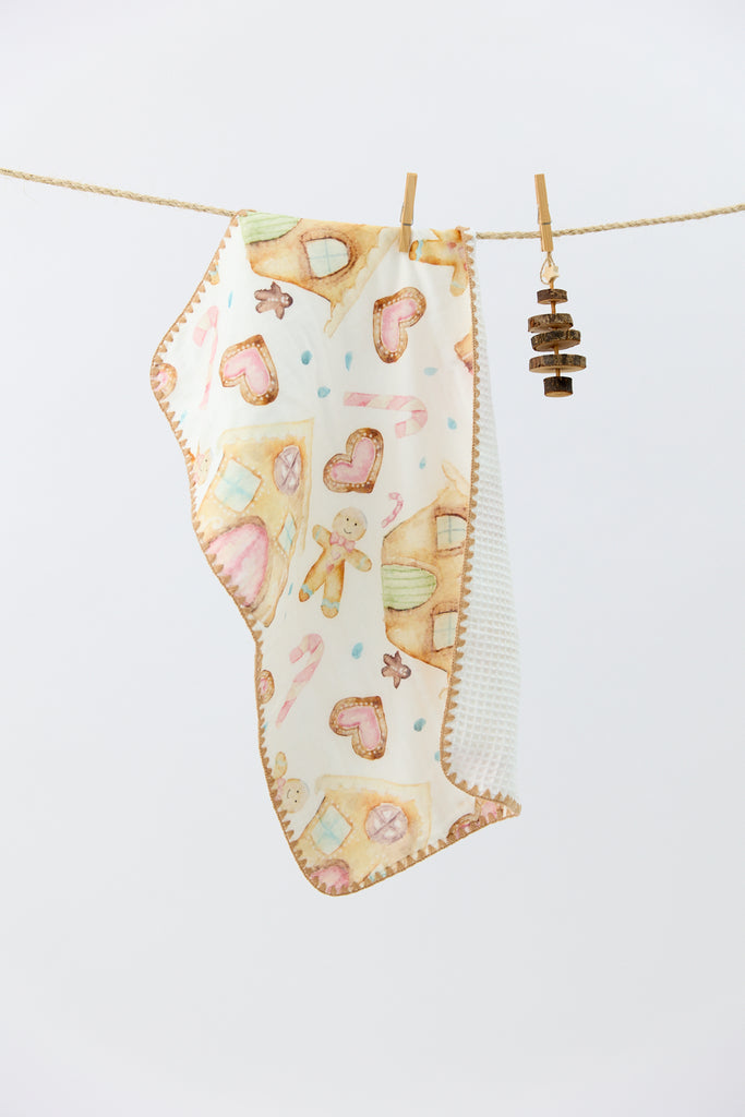 Gingerbread Dreams Waffle Hand Towel