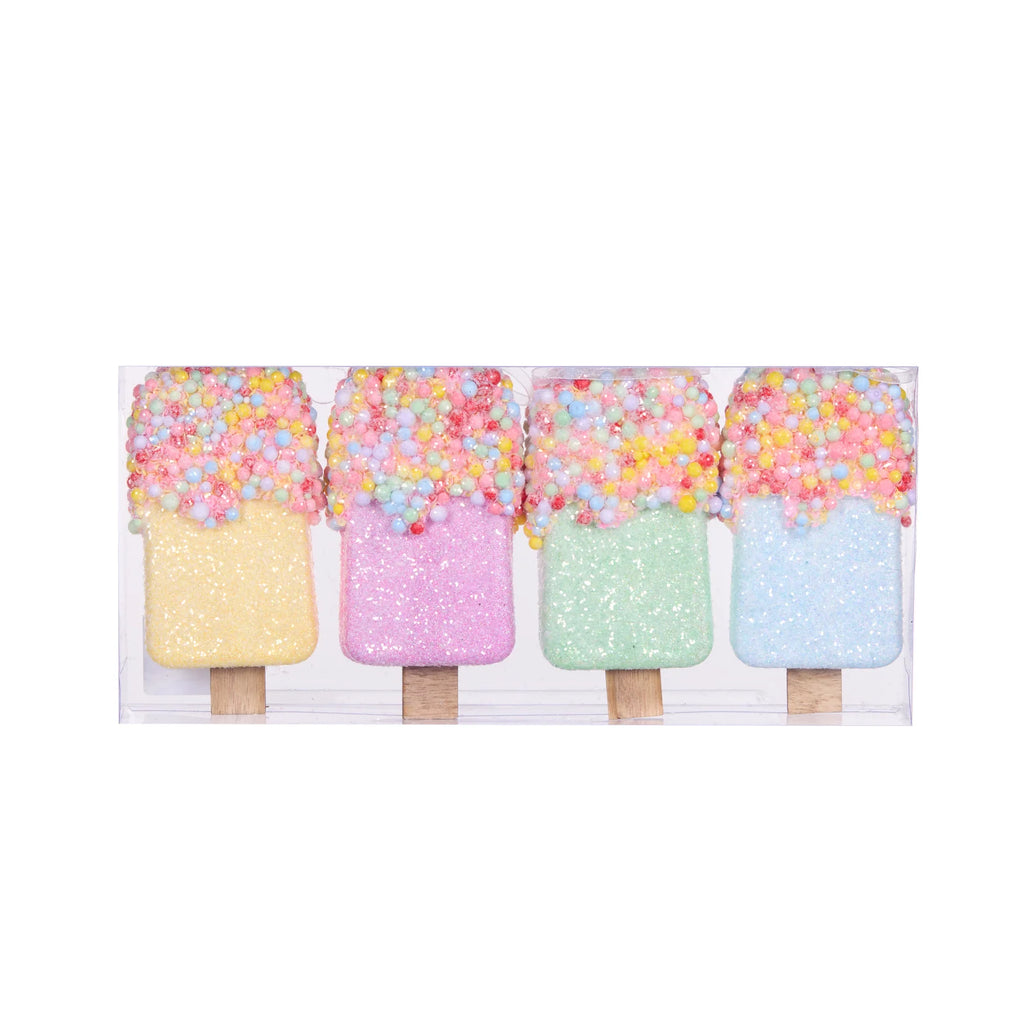 Hanging Ornament - 4PK Sprinkles Icecreams