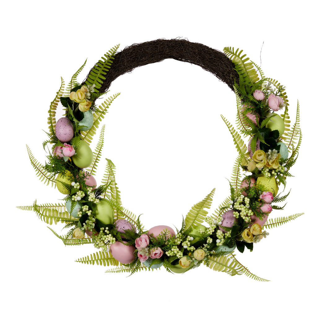 Easter Wreath <br> Sweet Pea <br> Pastel Egg Garden Wreath (70cm)