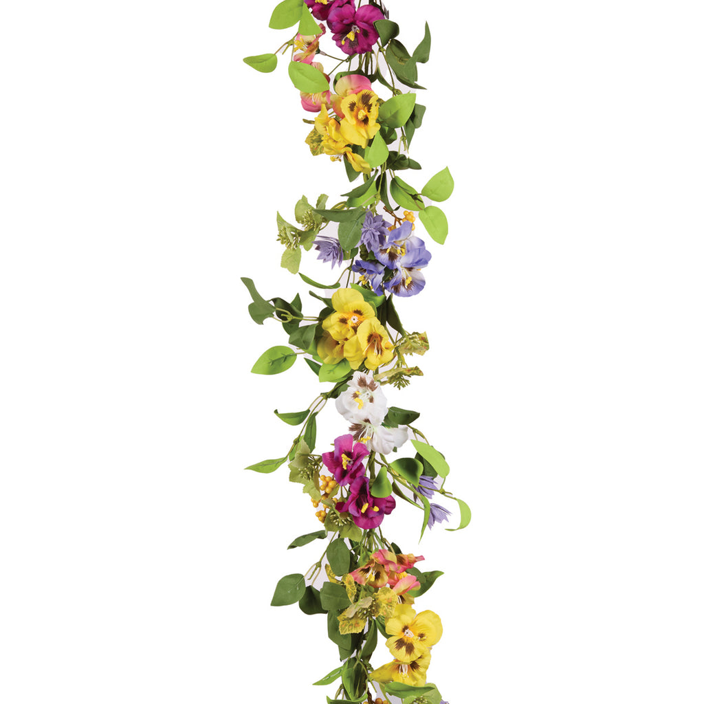 Easter Garland <br> Pansy Petals <br> Pansy Garland (150cm)