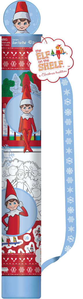 NEW 2025 <br> Elf on the Shelf <br> Giant Activity Tube with Character Topper