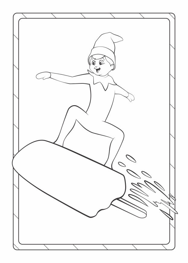 Elf on the Shelf <br> Jumbo Colouring Book