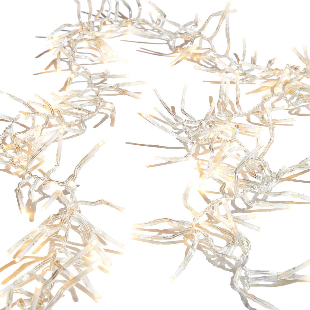 RAZ Lights <br> 600 Warm White LED Cluster Light Garland (6m)