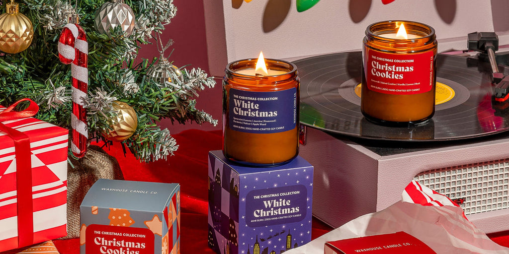 Waxhouse <br> The Christmas Collection <br> White Christmas Soy Candle