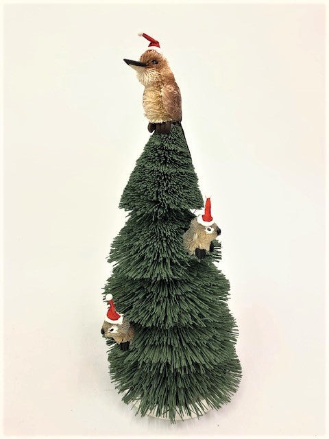 Bristlebrush Designs <br> Kookaburra Christmas Tree <br> With Three Koalas (30cm)