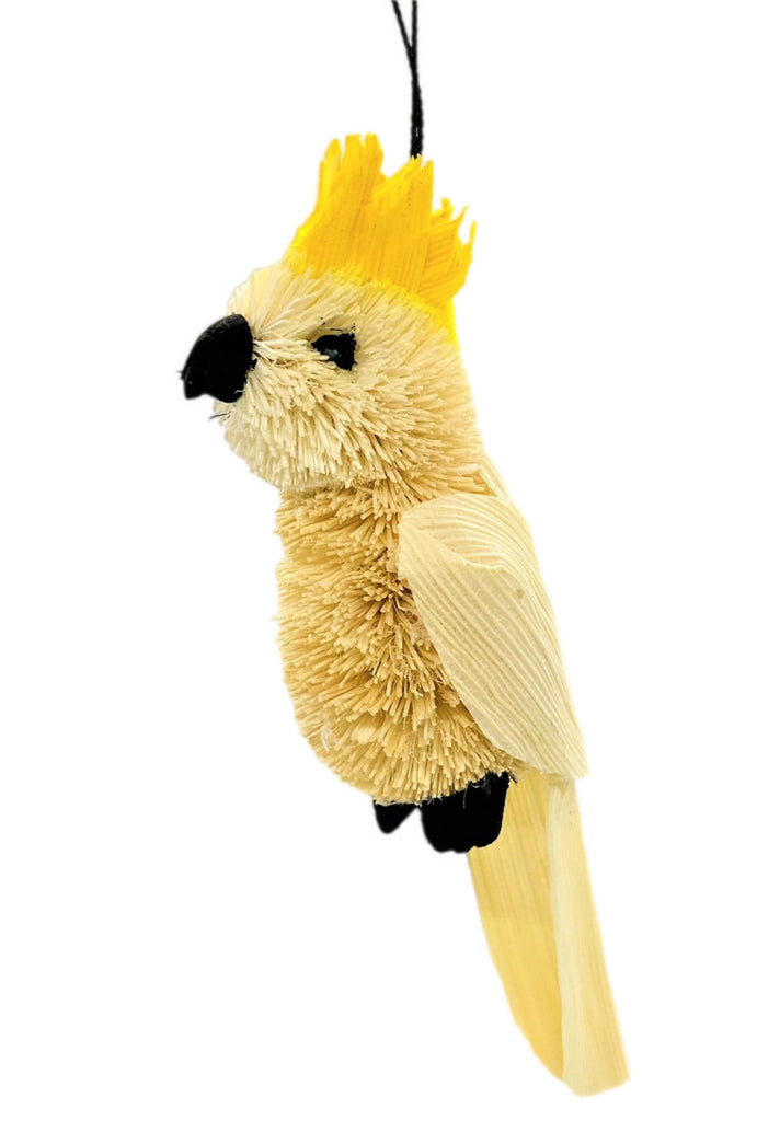 Duplicate Bristlebrush Designs <br> Hanging Ornament <br> Cockatoo