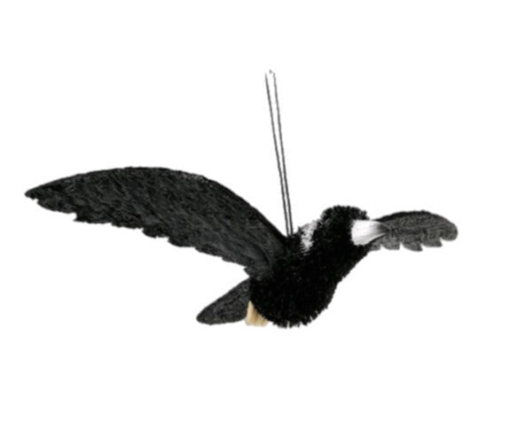 Bristlebrush Designs <br> Hanging Ornament <br> Magpie With Wings