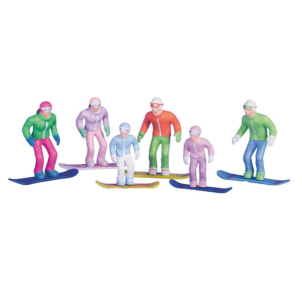 JÄGERNDORFER <br> Standing Snowboarder Figurines (6PC)