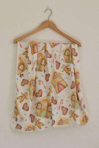 Gingerbread Dreams 100% Cotton Knit Baby Swaddle