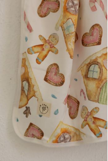 Gingerbread Dreams 100% Cotton Knit Baby Swaddle