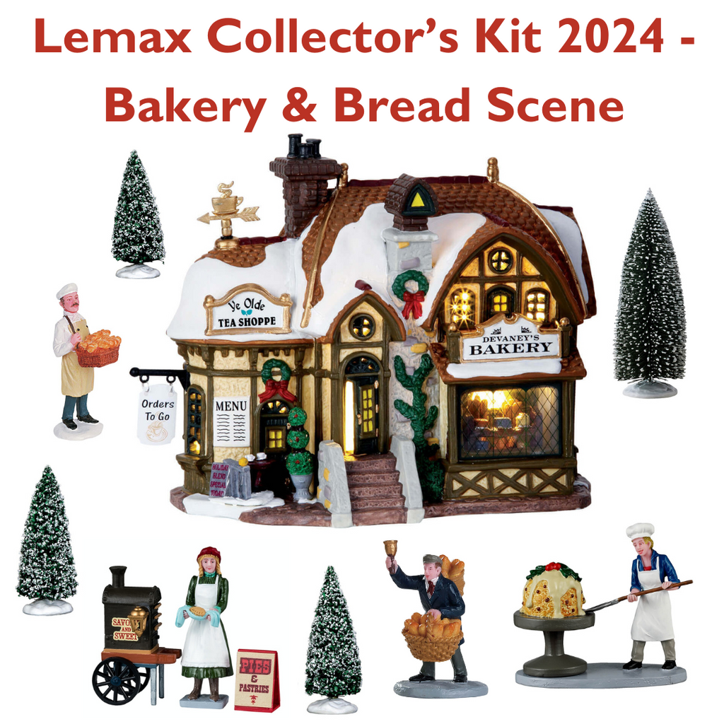 LEMAX 2024 <br> 2024 Lemax Collectors Kit XI <br> Bakery and Bread Scene