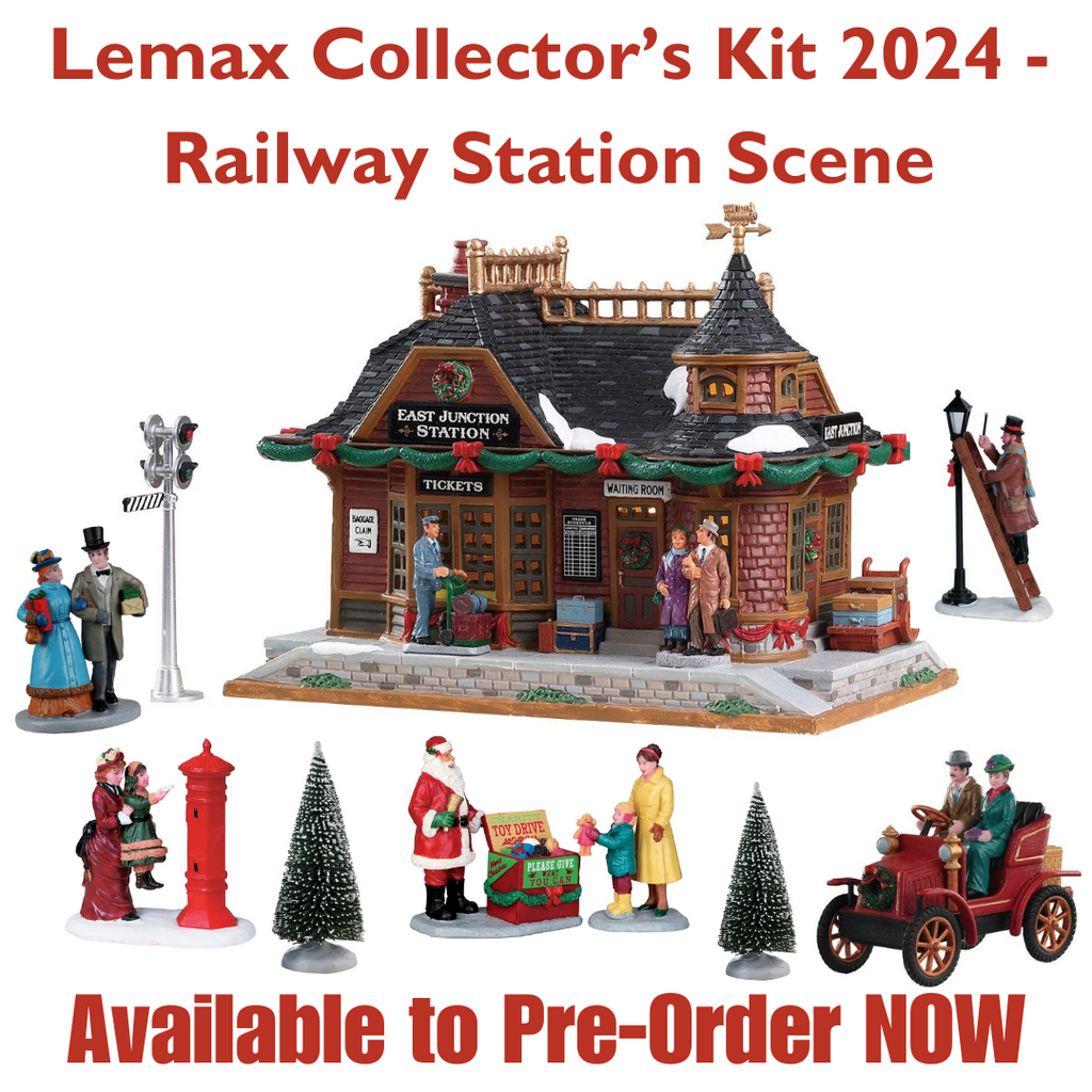 LEMAX 2024 <br> 2024 Lemax Collectors Kit XI <br> Railway Station Scene