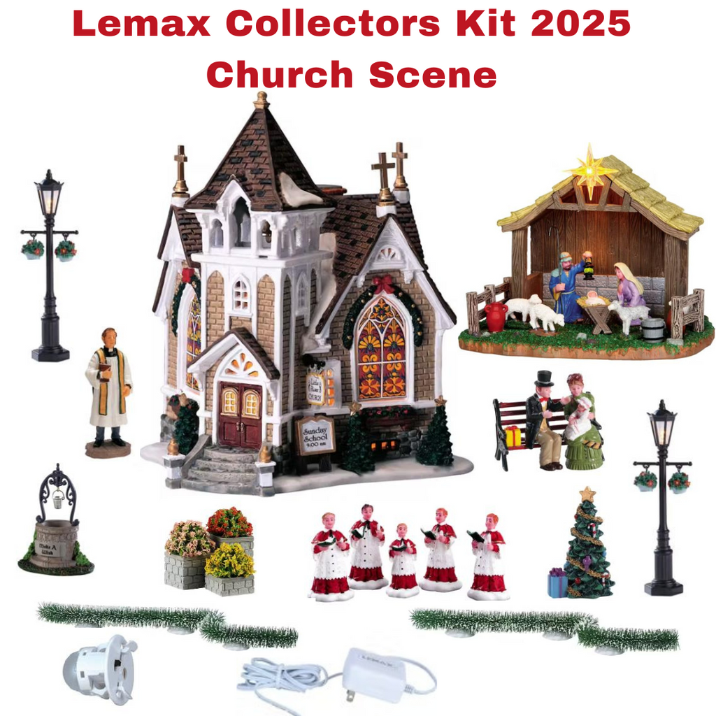 LEMAX 2025 PRE-ORDER <br> 2025 Lemax Collectors Kit <br> Church Kit - $119