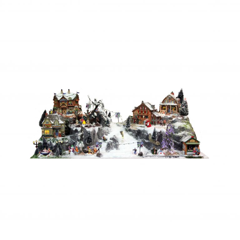 2025 PRE-ORDER <br> MY VILLAGE <br> Village Accessories <br> Large Christmas Village Mountain Base with Ski Run (MY20) <br> PICK UP INSTORE ONLY