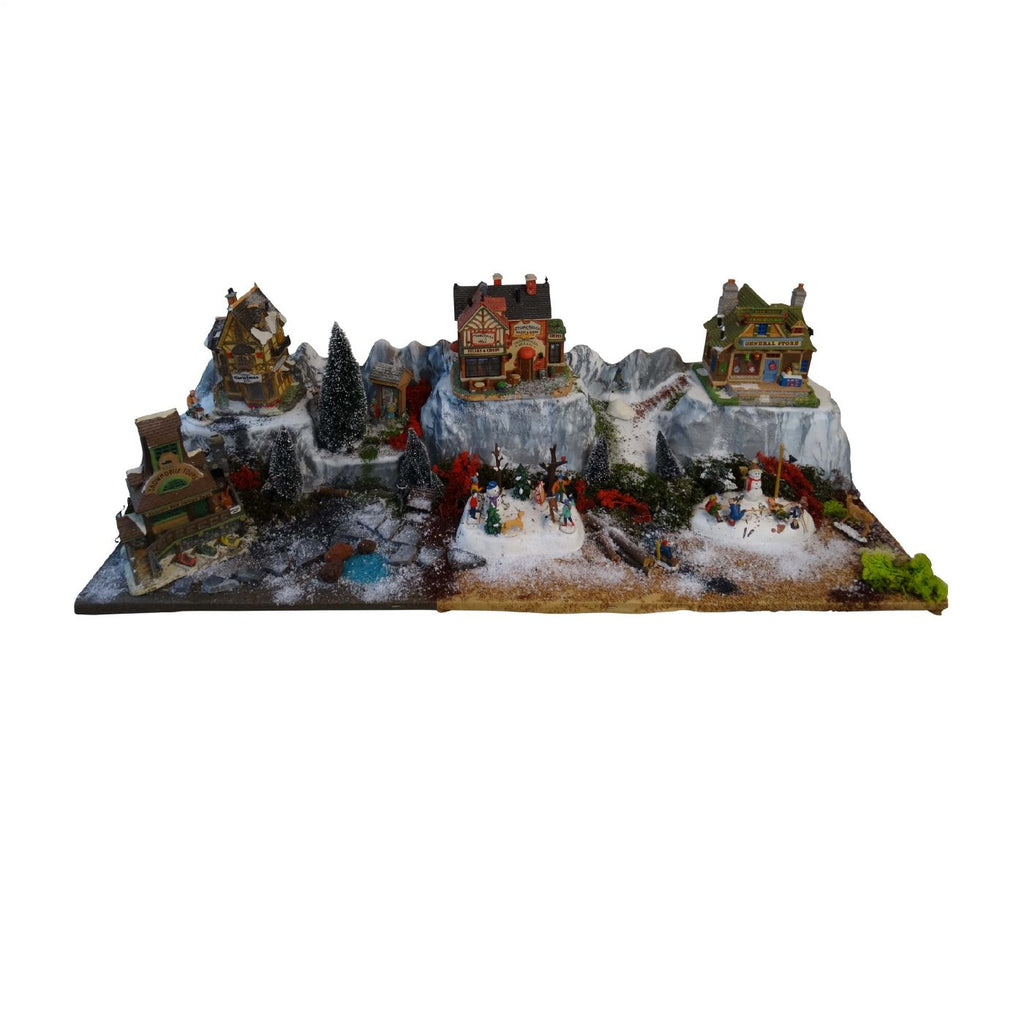 MY VILLAGE <br> Village Accessories <br> Large Christmas Village Mountain Base Longhorn <br> PICK UP INSTORE ONLY