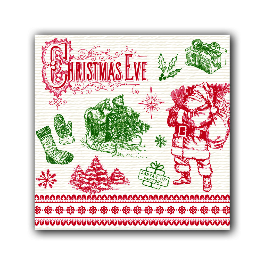 Michel Design Works <br> Luncheon Napkins <br> It's Christmastime (Pack of 20)