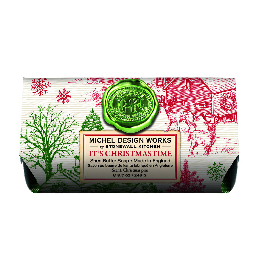 Michel Design Works <br> Large Bar Soap <br> It's Christmastime