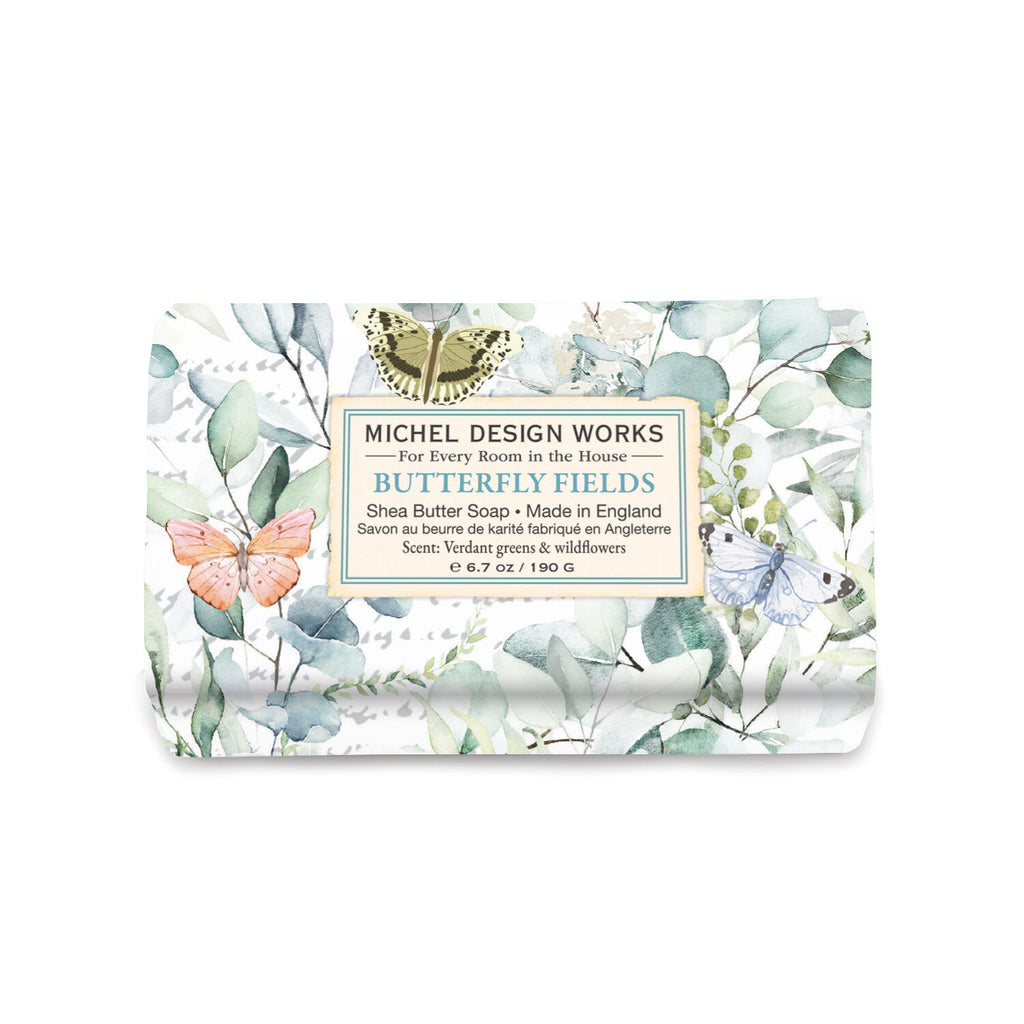 Michel Design Works <br> Medium Soap Bar <br> Butterfly Fields