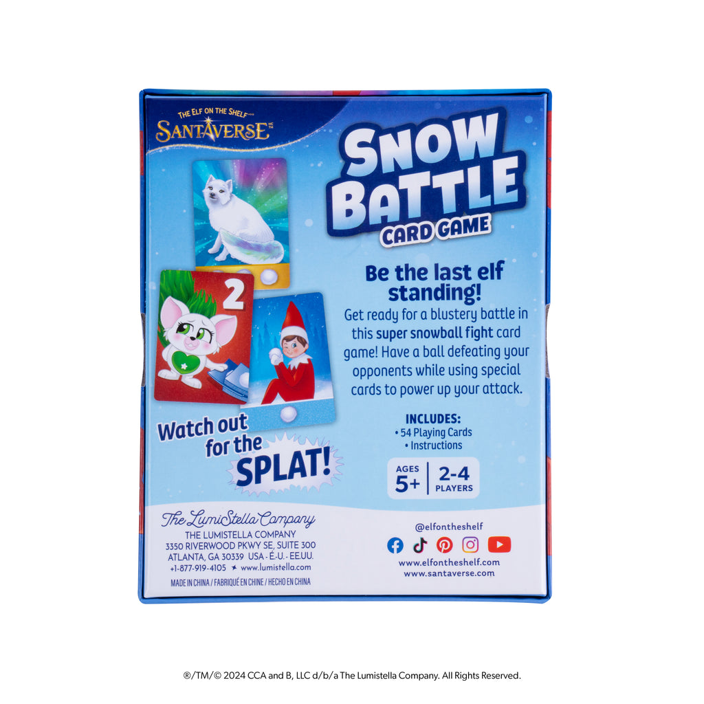 NEW 2024 <br> Elf on the Shelf® <br> Santaverse® Snow Battle Card Game