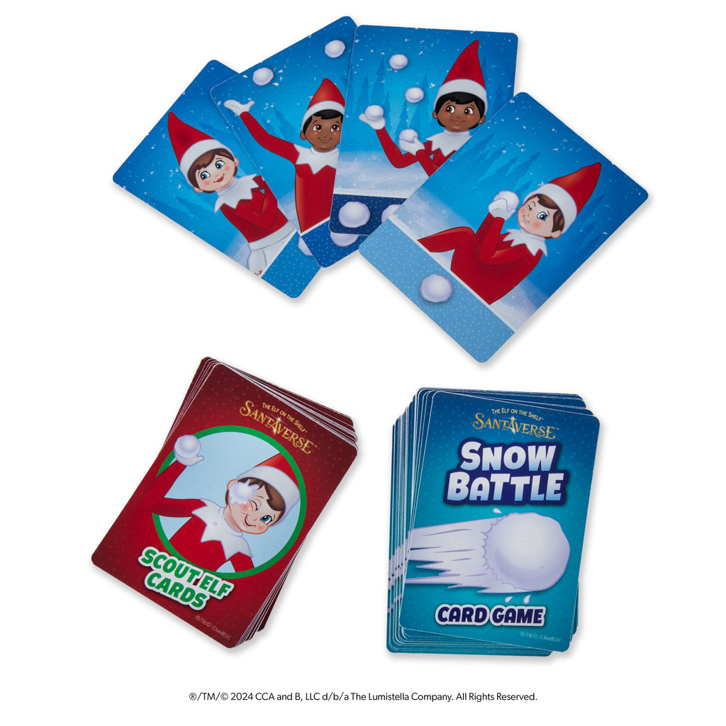 NEW 2024 <br> Elf on the Shelf® <br> Santaverse® Snow Battle Card Game