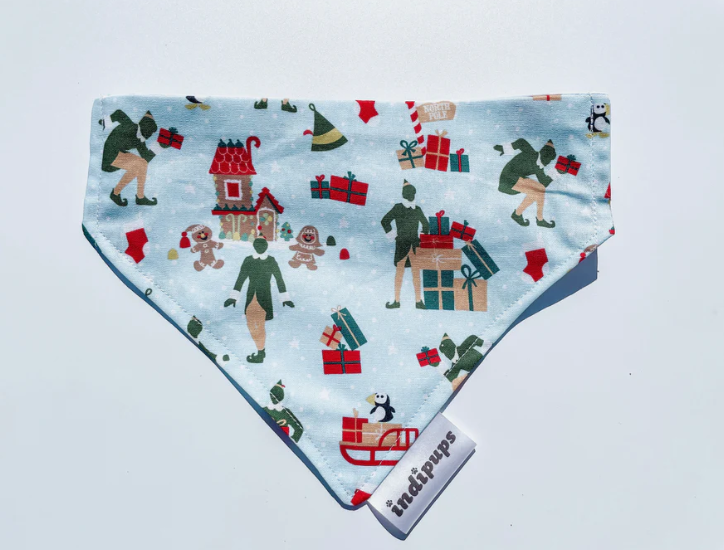 IndiPups - Dog Bandana (Tie Up) <br> Extra Small <br> OMG Santa! I know him!