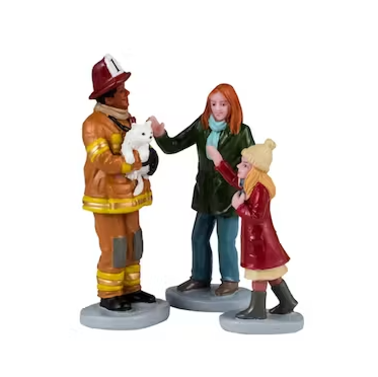 LEMAX 2024 <br> Figurine <br> Fireman To The Rescue