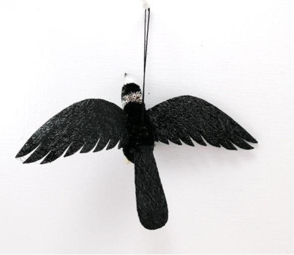 Bristlebrush Designs <br> Hanging Ornament <br> Magpie With Wings