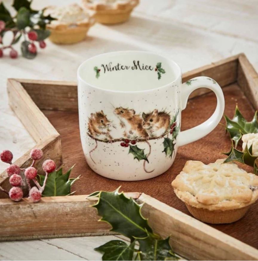 Royal Worcester <br> Wrendale Designs <br> Winter Mice Mug