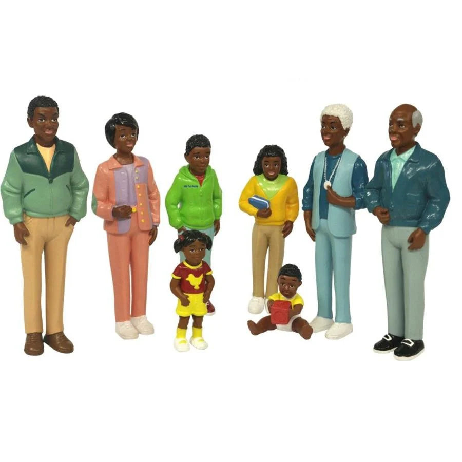 Miniland <br> African Family Figures - 8 piece set