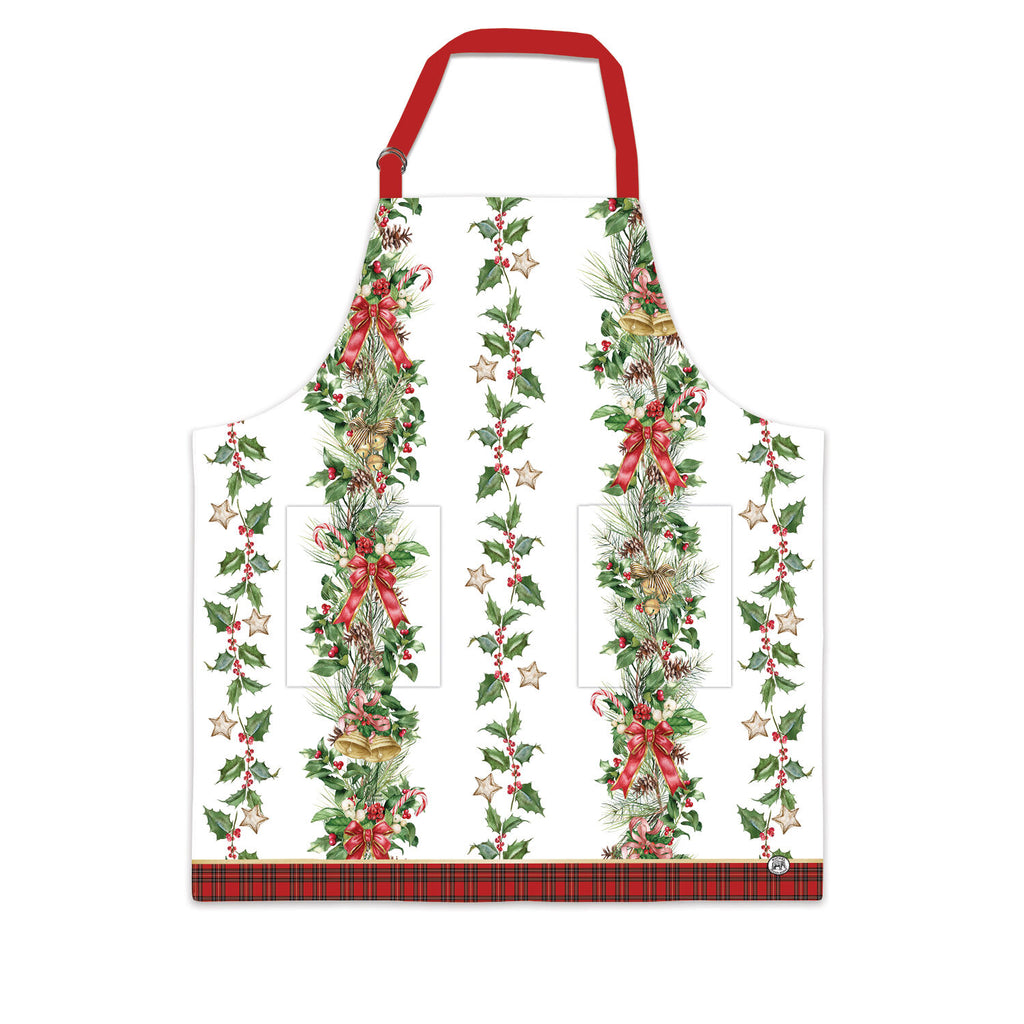 Michel Design Works <br> Apron <br> Holiday Garland
