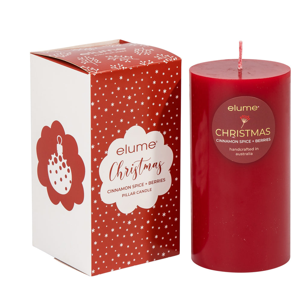 ELUME <br> Pillar Candle <br> Pillar Cinnamon Spice & Berries 3×6