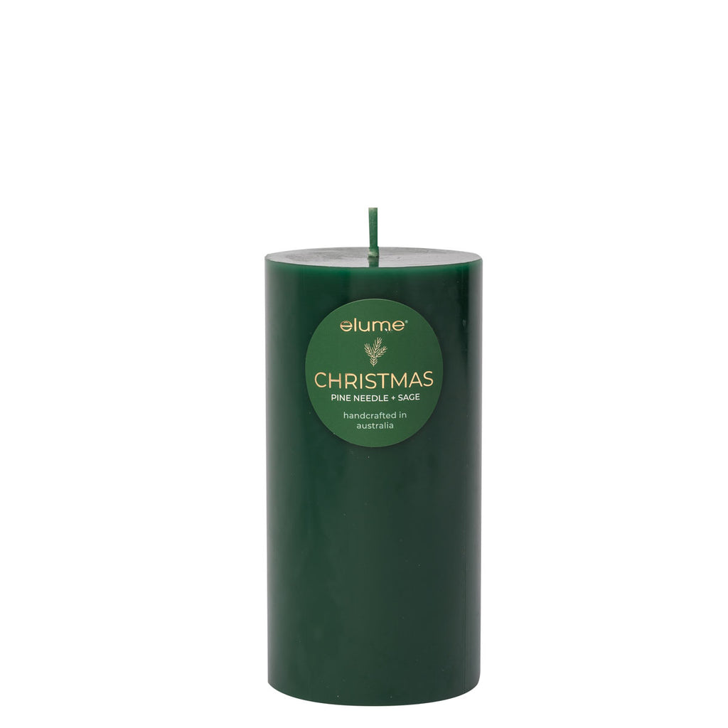 ELUME <br> Pillar Candle <br> Pine Needle & Sage 3×6