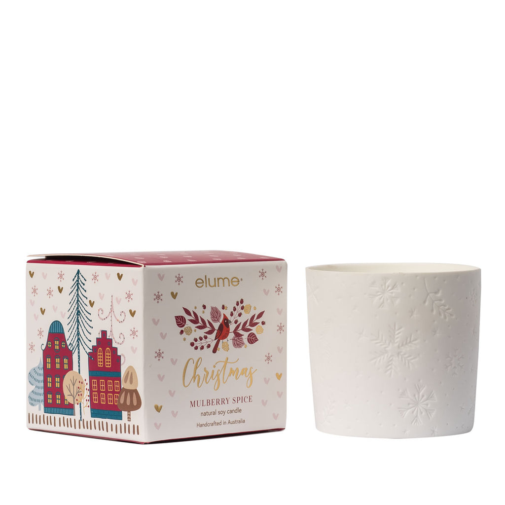 ELUME <br> Elegant Christmas Mulberry Spice Soy Candle