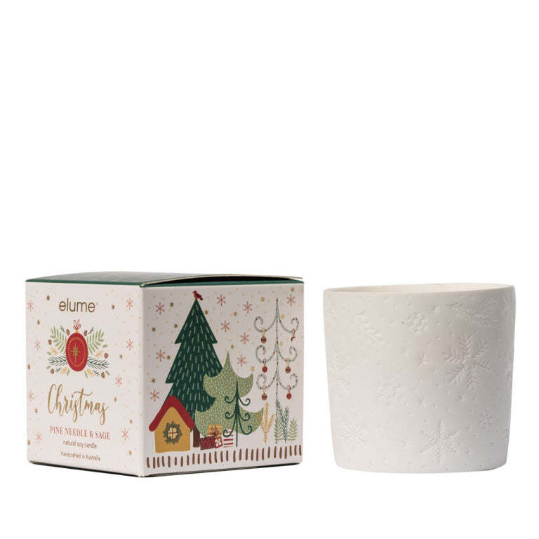 ELUME <br> Elegant Christmas Pine Needle & Sage Soy Candle