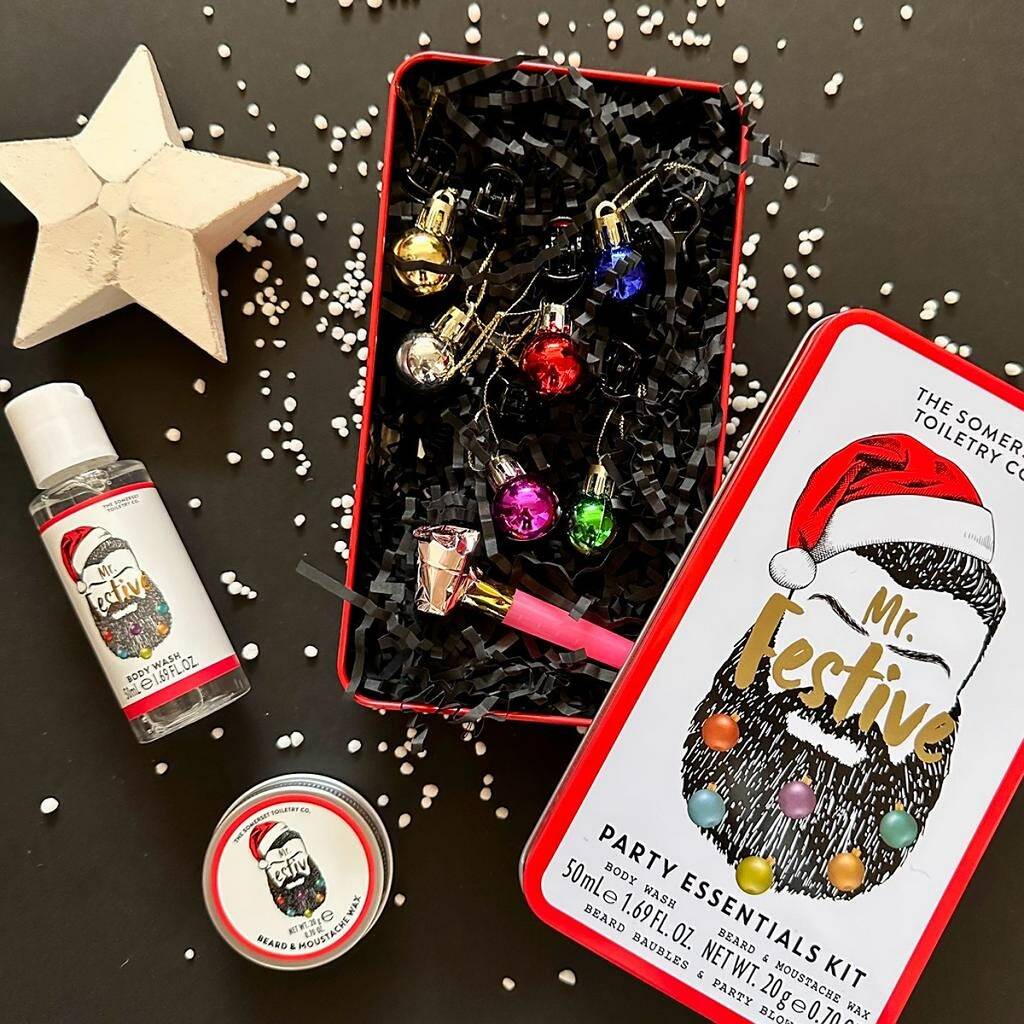 Somerset Toiletries <br> Mr Festive Mens Grooming Party Essentials Tin