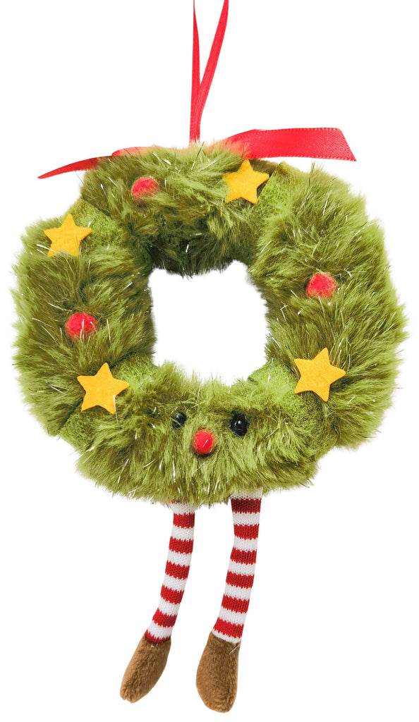 Hanging Ornament <br> Fluffy Wreath Decoration