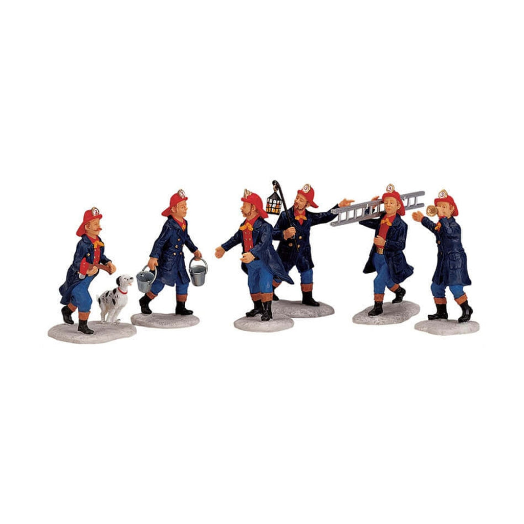 Lemax Figurine <br> Firemen, Set of 6